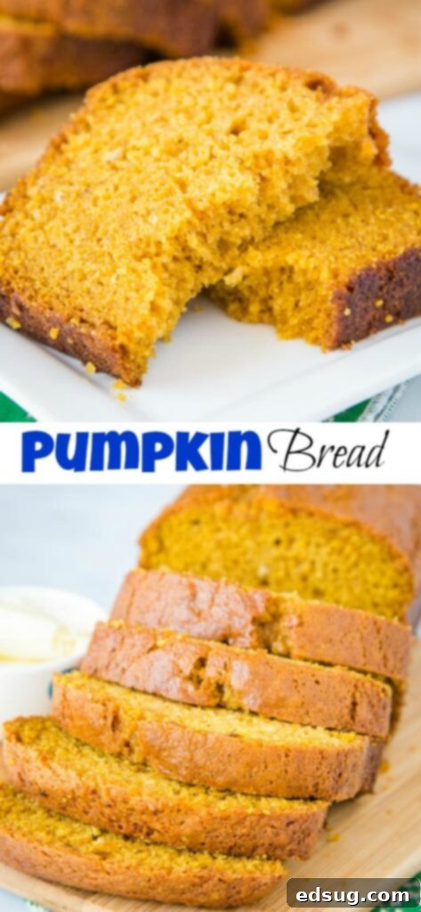 Harvest Pumpkin Spice Loaf 5 A piece of pumpkin bread on a plate ready to be enjoyed