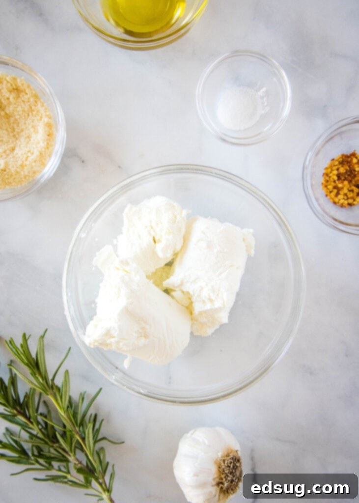 Warm, Tangy Goat Cheese Dip 3 ingredients for goat cheese dip