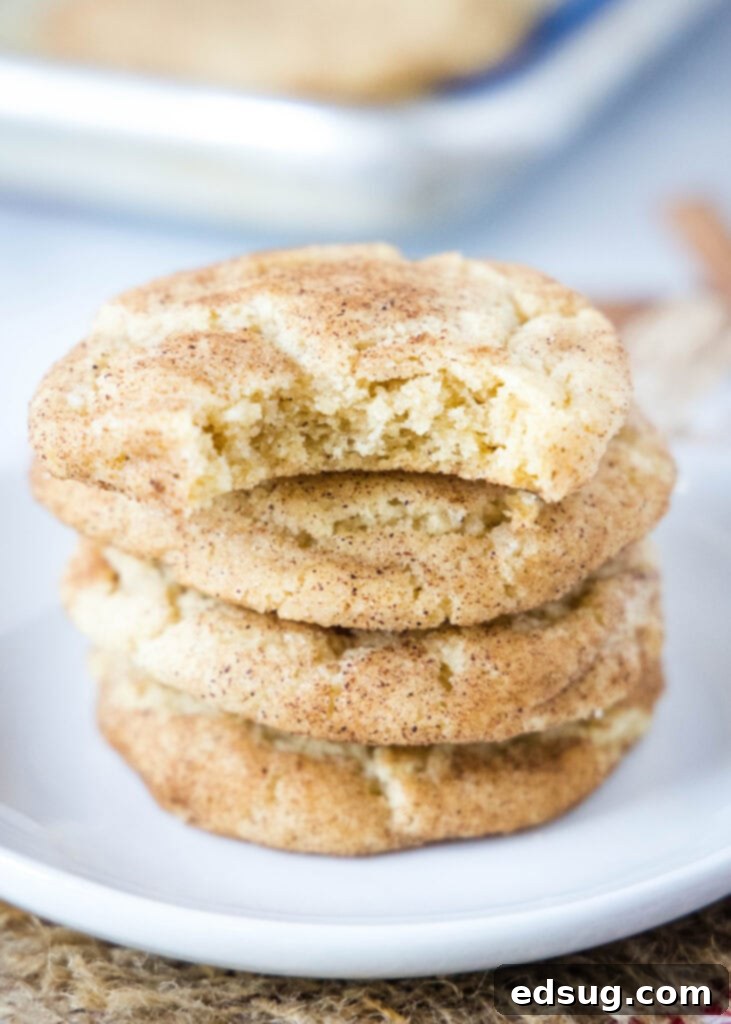 stacked cookies with a bite taken out of the top one
