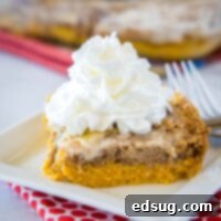 close up pumpkin dump cake