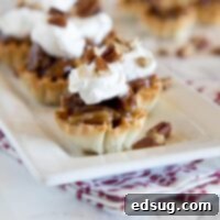 mini pecan pie bites on a plate