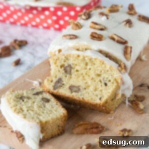 Maple Pecan Dream Loaf 5 Maple Pecan Loaf - A tender maple loaf studded with pecans and topped with a maple frosting. This recipe is great for gift giving any time of year.