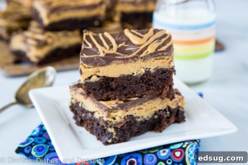 Peanut Butter Cookie Dough Brownies