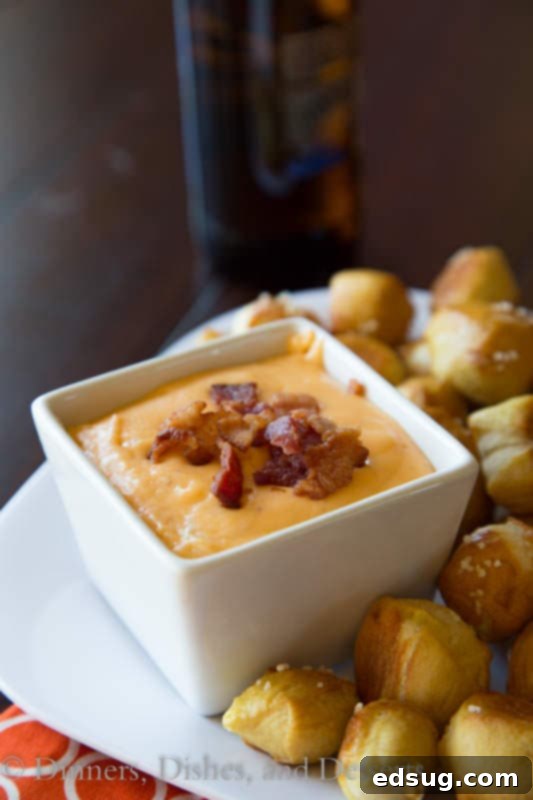 Rich & Creamy Beer Cheese Dip 4 bowl of beer cheese dip