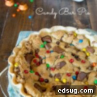 Candy Bar Pie - a fun use of that leftover Halloween candy