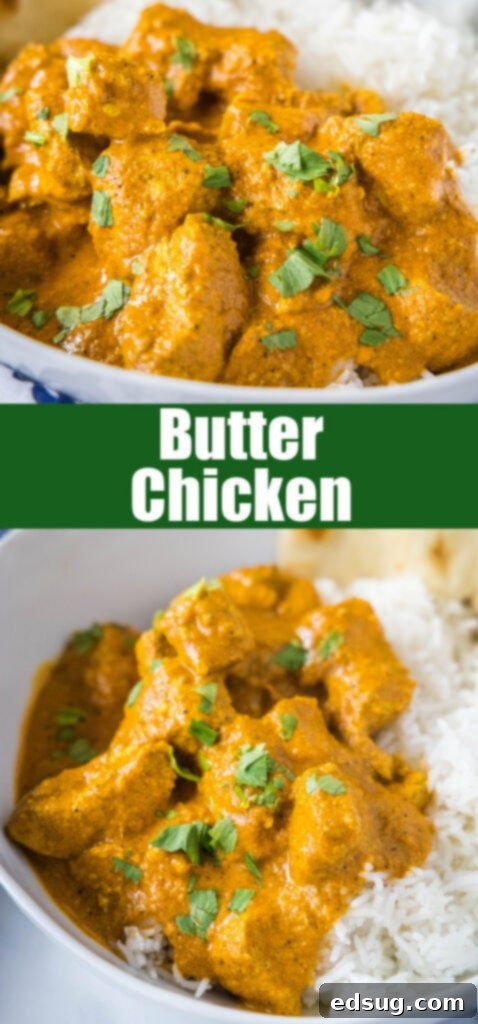 Creamy Butter Chicken Perfection 7 close up butter chicken curry for pinterst