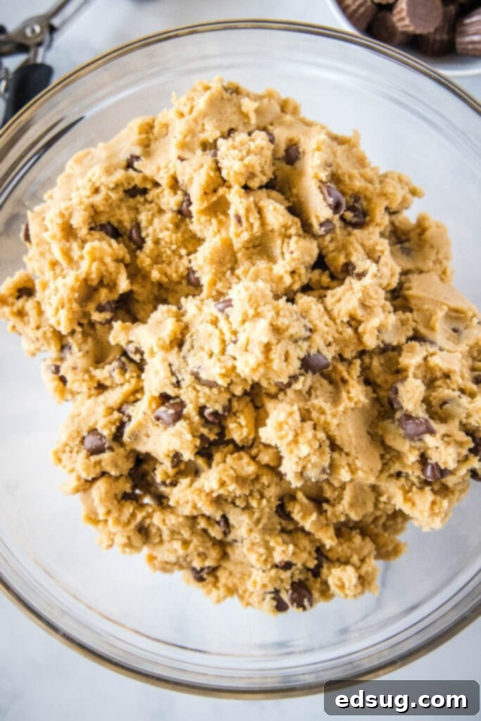 cookie dough in a bowl