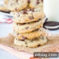 Decadent Oreo Pudding Cookies 8 Oreo Pudding Cookies - Pudding mix makes for super thick, soft, and chewy cookies. And using Oreo pudding means you get that cookies and cream flavor in every single bite!