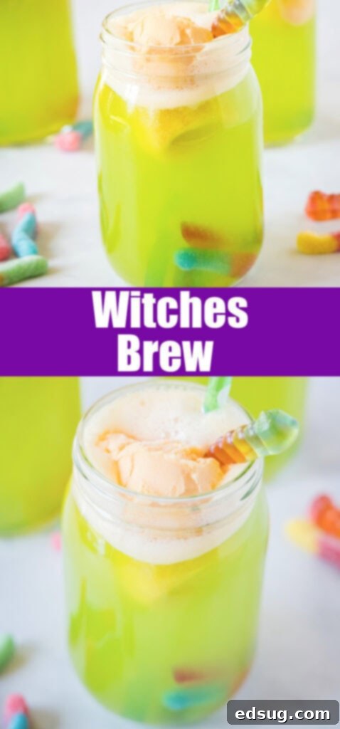 Cauldron's Whisper 5 close up glass of witches brew for pinterest
