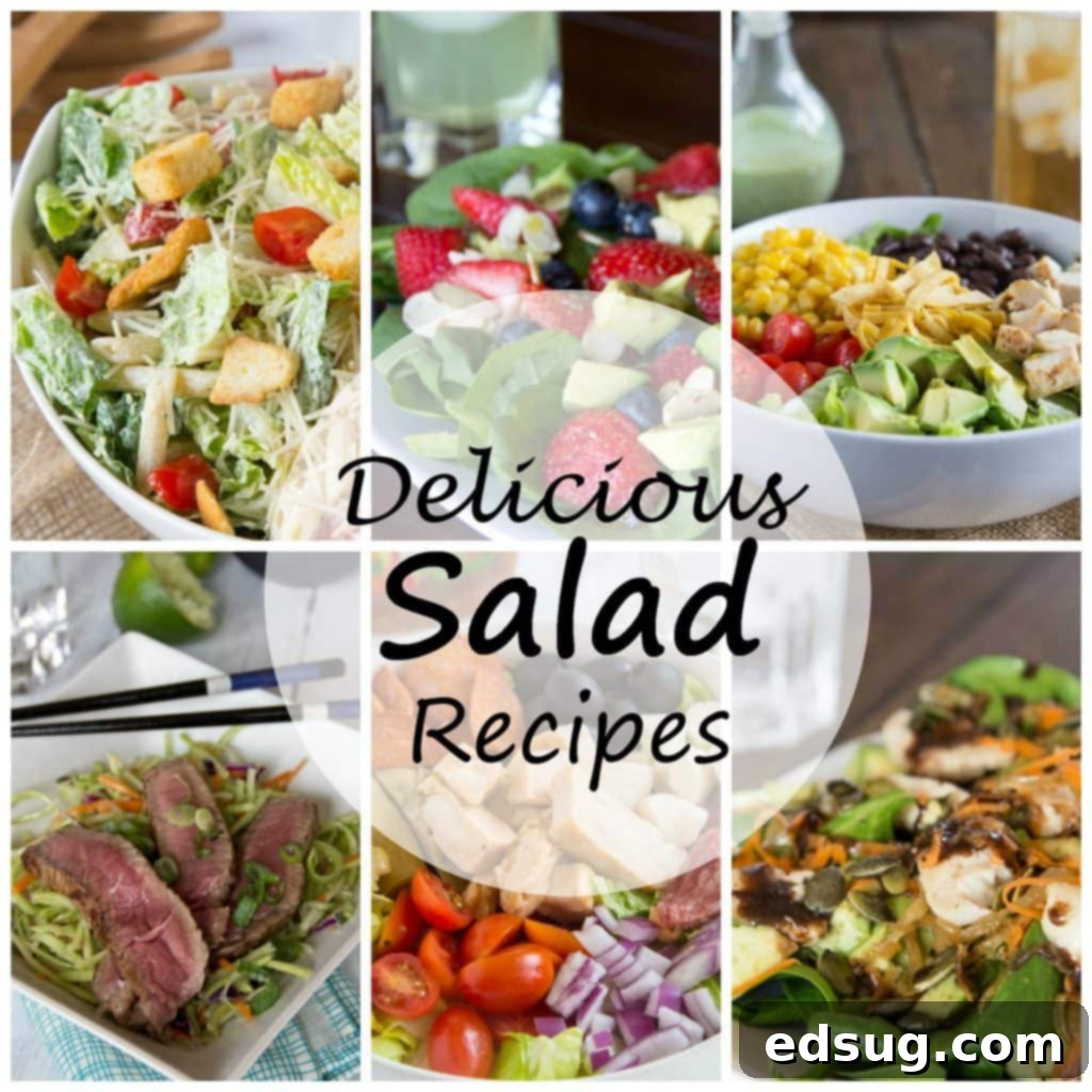 A vibrant selection of healthy and satisfying salad recipes, perfect for any meal