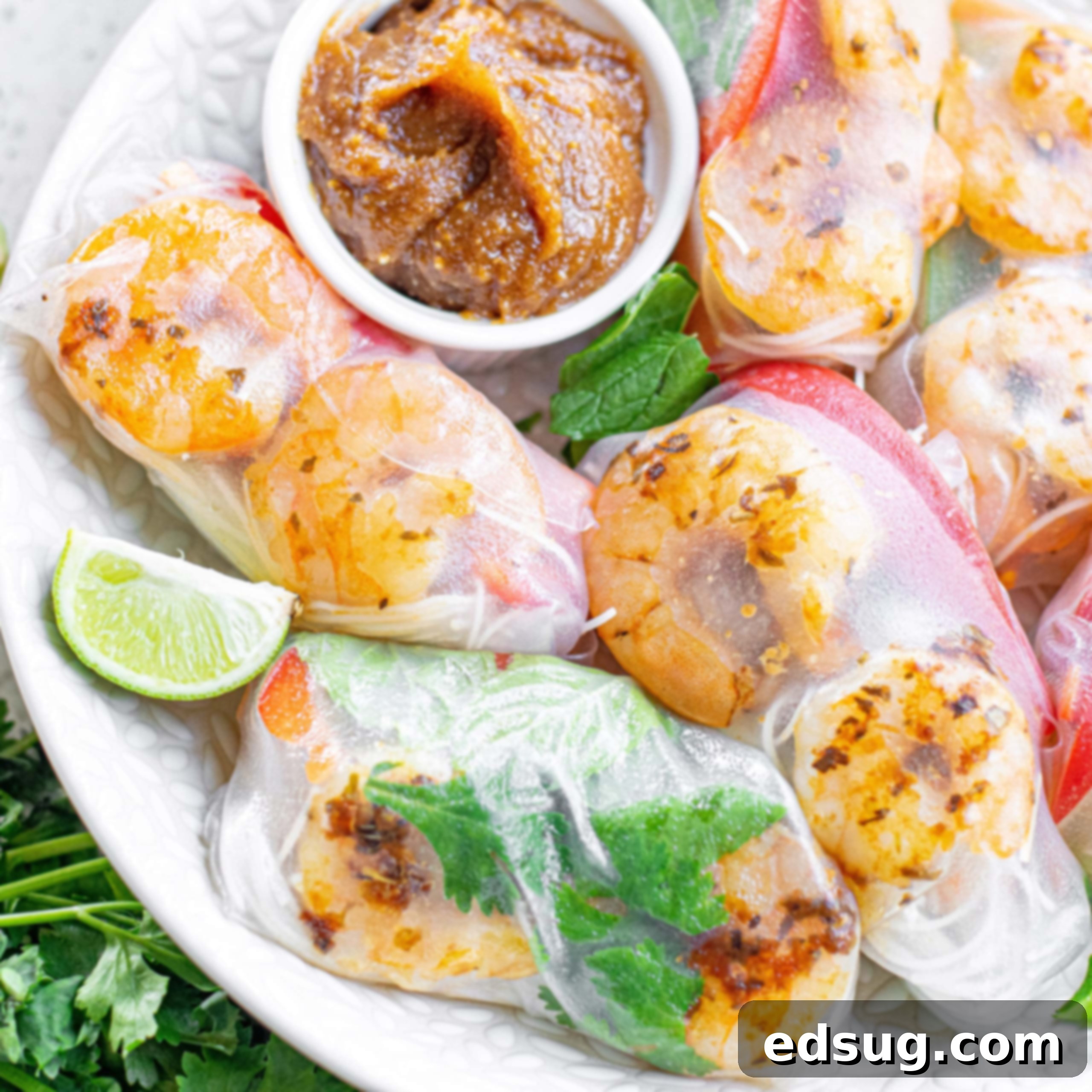 Homemade Asian Outshining the Takeout 20 cropped square image of shrimp rolls on a plate