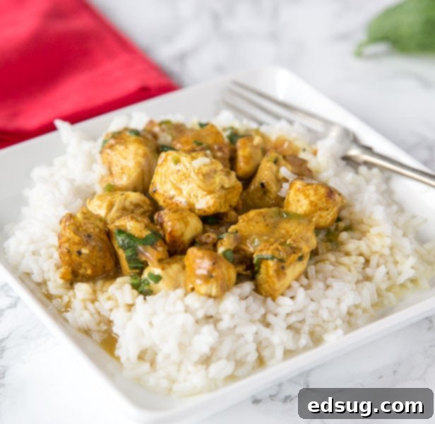 Homemade Asian Outshining the Takeout 31 Basil Coconut Chicken Curry - chicken curry made with coconut and lots of fresh basil. Ready in minutes, super easy, and great for any night of the week.