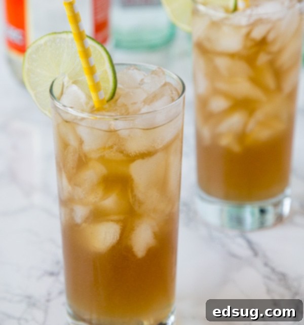 Long Island Iced Tea with lemon