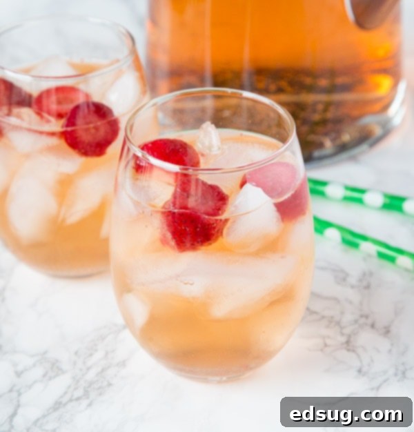 Strawberry Rum Punch in a glass