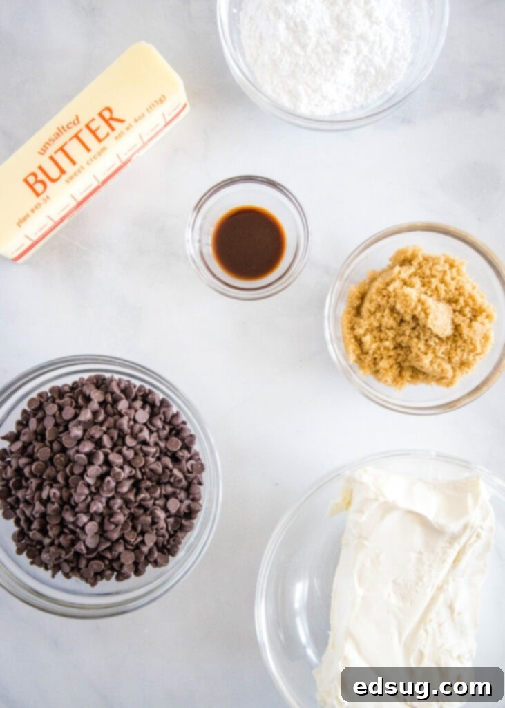 cookie dough dip ingredients