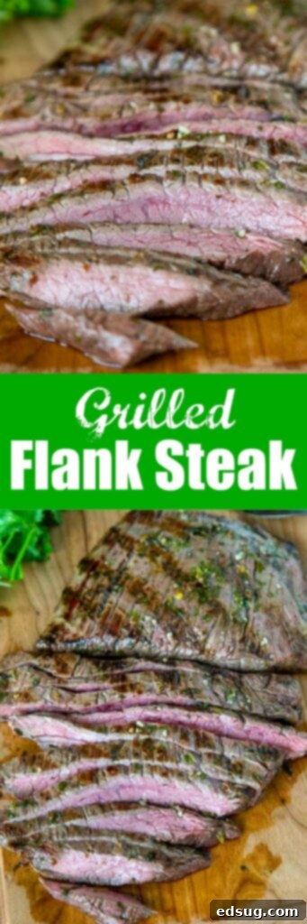 Grilled Chile Lime Flank Steak, perfectly cooked and sliced, served as a main dish, emphasizing its simple marinade of olive oil, lime juice, cilantro, and jalapeño, a fast and family-loved meal.