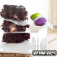 The Unexpectedly Delicious Diet Coke Brownies 3 A top-down view of Diet Coke brownies with butterscotch candy pieces.