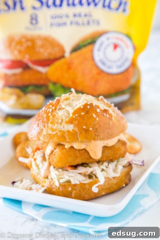 Spicy Fish Sandwich Sensation 2 Spicy Fish Sandwich - Crispy fish fillets topped with a spicy tartar sauce