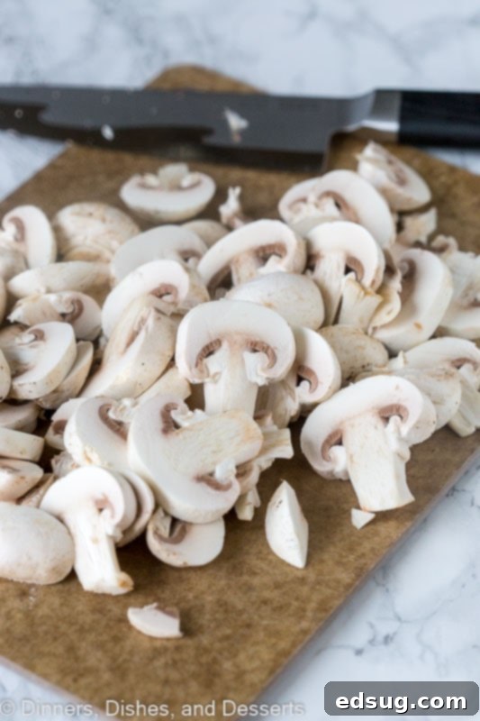 Mushroom Mastery: Cook Them Perfectly Every Time 4 Easy Sauteed Mushrooms - start with thinly slicing