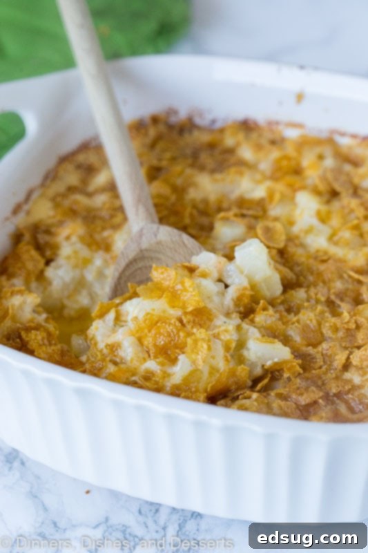 Baked Potato Casserole - Nothing beats cheesy potatoes for the holidays
