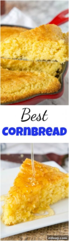 Your New Favorite Cornbread Recipe 5 Best Cornbread Recipe- a sweet cornbread recipe that you can make in a skillet, a baking dish or even in a muffin tin. Stop searching, this will become your go to corn bread! #cornbread #recipe #sides #bread