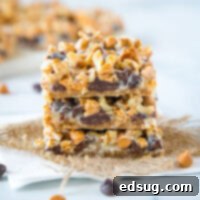 Magic Cookie Bars - These bars come together in one pan and are so easy to make.  Layers of graham crackers, chocolate, butterscotch, coconut, nuts and sweetened condensed milk.