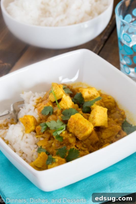 Ultimate Comforting Chicken Curry 2 Quick Chicken Curry Recipe - an easy Indian chicken curry you can make in minutes, perfect for busy weeknights. Features tender chicken in a rich, creamy Greek yogurt sauce.