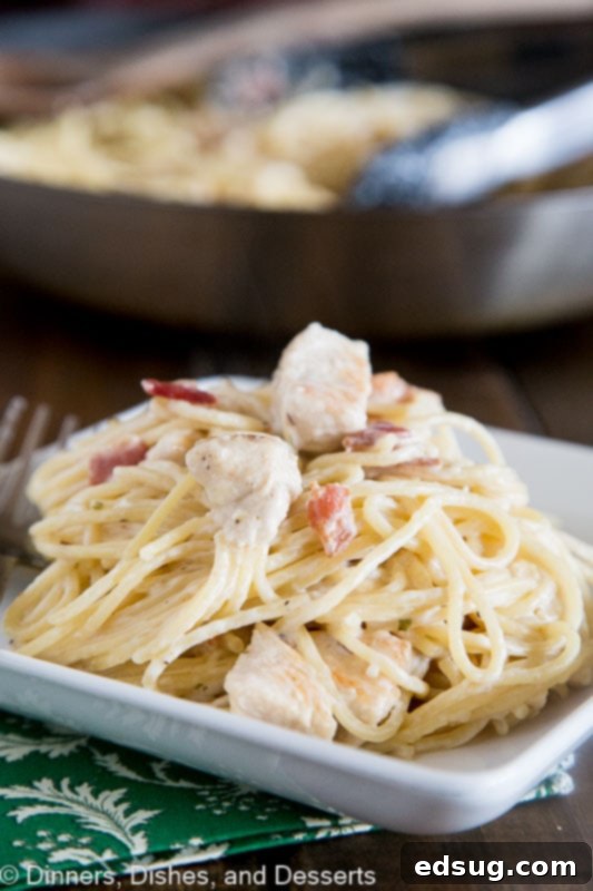 Ultimate Creamy Chicken Pasta 2 Creamy Chicken Pasta Recipe - Get dinner on the table fast with this super easy chicken pasta, that you don't even have to feel guilty about eating! No butter or heavy cream!