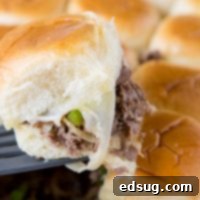 Philly Cheesesteak Poppers 2 A close up of a sandwich