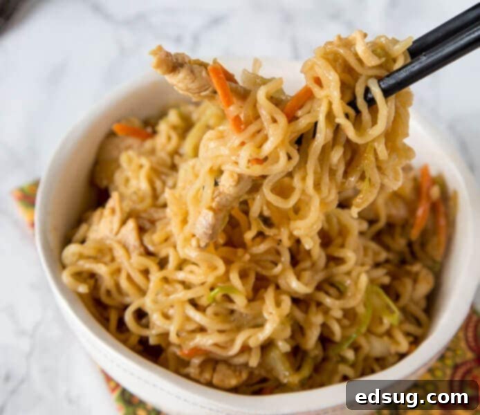 Cluck-Worthy Chicken Meals 12 Chow Mein Noodles with Chicken is an easy recipe to get dinner on the table in minutes. So much better than take out in the same amount of time.