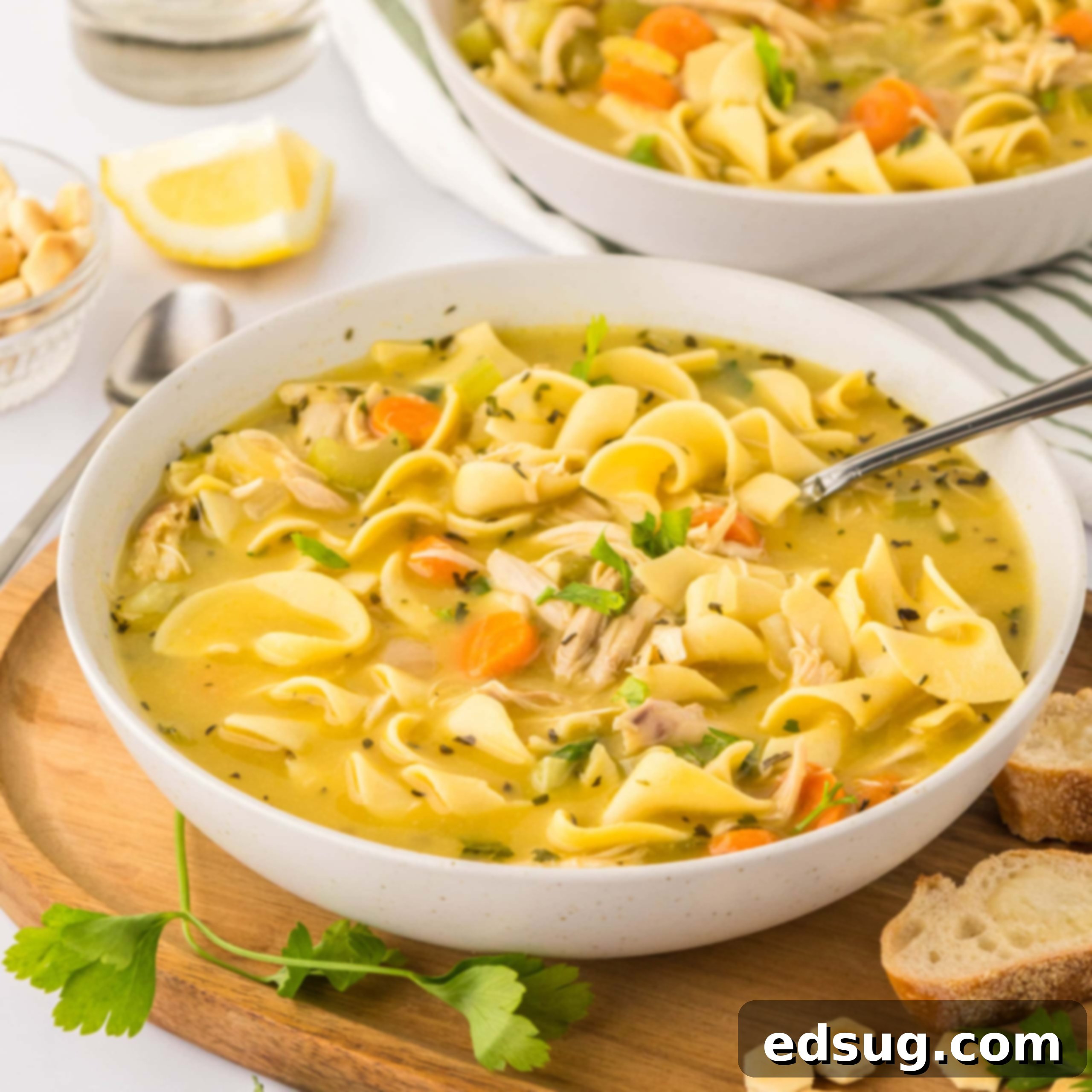 Cluck-Worthy Chicken Meals 27 cropped close up chicken noodle soup