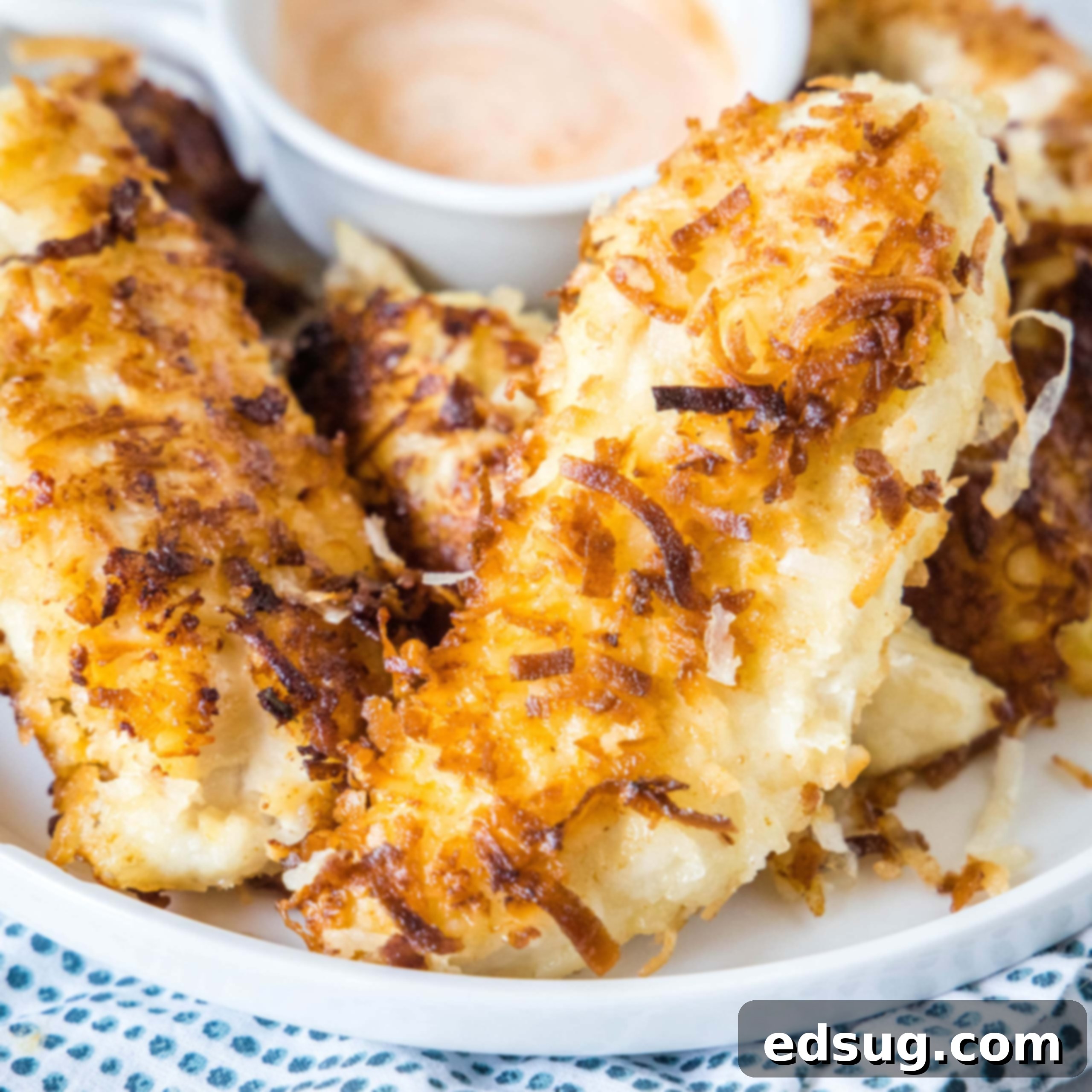 Cluck-Worthy Chicken Meals 37 cropped close up of coconut chicken tenders