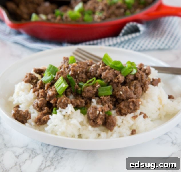Ground Mongolian Beef Recipe - a budget friendly twist on classic Mongolian beef. All the great taste in a cheap and easy dinner you can have ready in minutes!