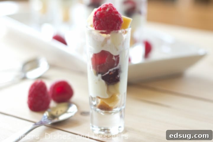 English Trifle dessert image for Pinterest sharing