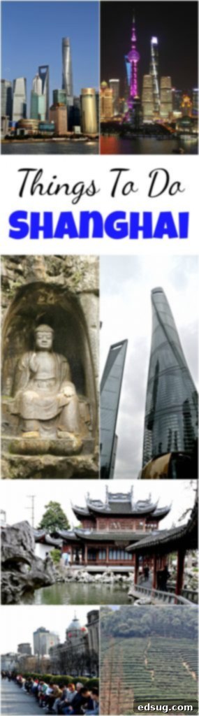 10 Unmissable Shanghai Experiences 15 A vibrant, neon-lit sign on the side of a building in Shanghai, encouraging travelers to explore the city's attractions.