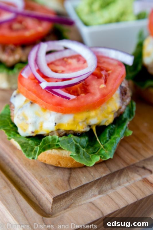 Best Turkey Burger Recipe - make your turkey burgers super juicy and tender with this foolproof recipe. Perfect for grilling season or even in the middle of winter.  Juicy grilled turkey burgers