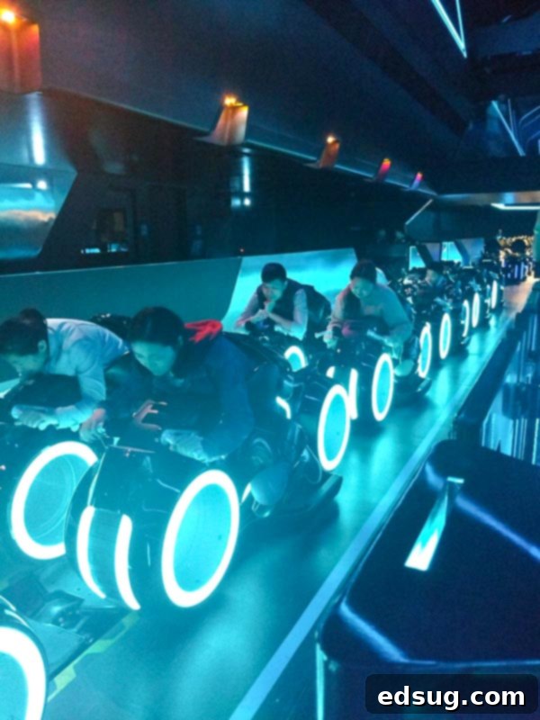 Shanghai Disney Tron Lightcycle Power Run, futuristic roller coaster