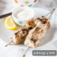 Tender Yogurt-Marinated Pork Kebabs 5 Yogurt Marinated Pork Kebobs - pork tenderloin cubes marinated in Greek yogurt and warm spices. Grilled to perfection and served with a lemon yogurt sauce! Up your summer grilling game!