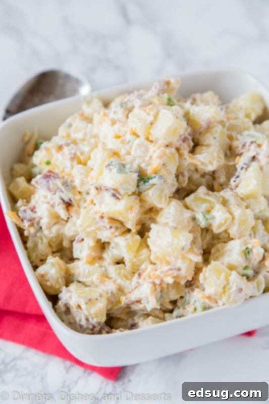 A bowl of food, with Salad and Potato salad