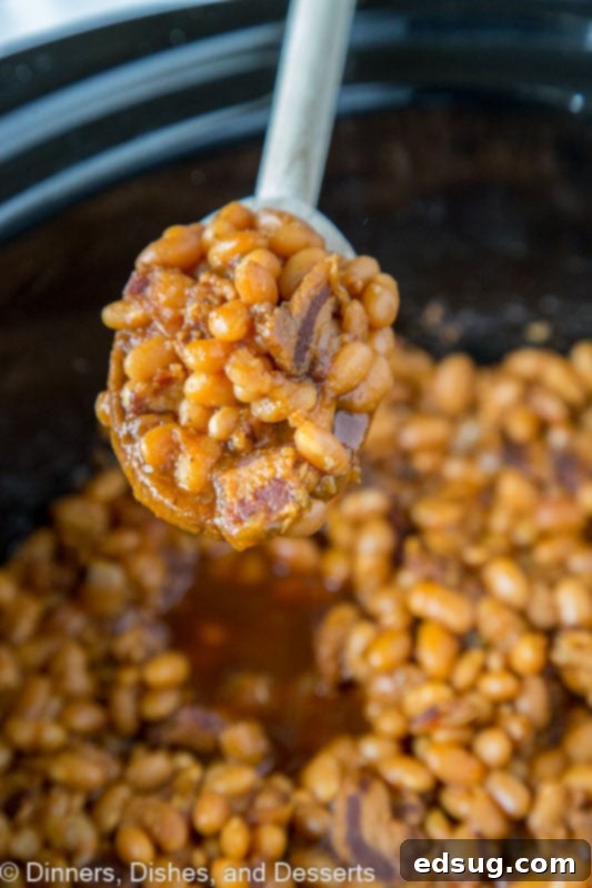 Hearty Homemade Baked Beans 5 A close up of food, with Bean and Baked beans