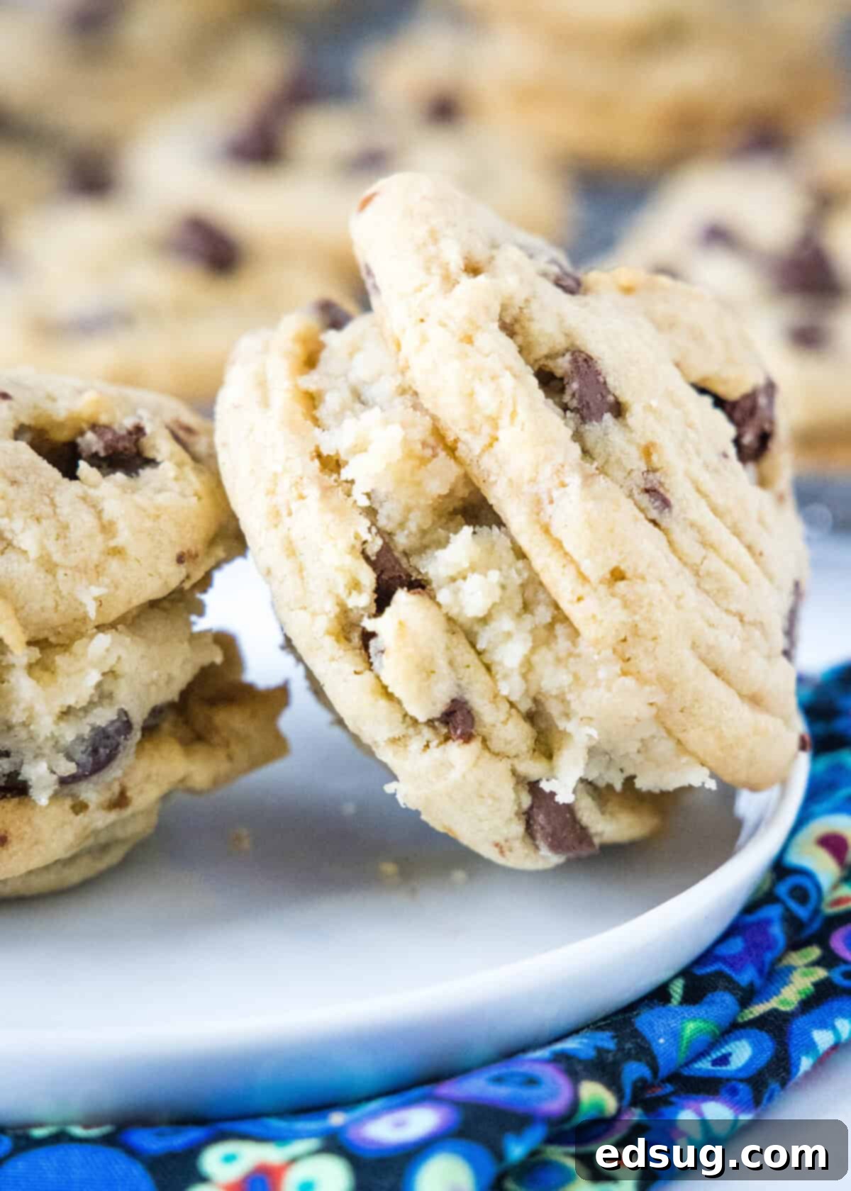 Cookie Dough Sandwich Cookies cookie dough sandwich cookie on a white plate