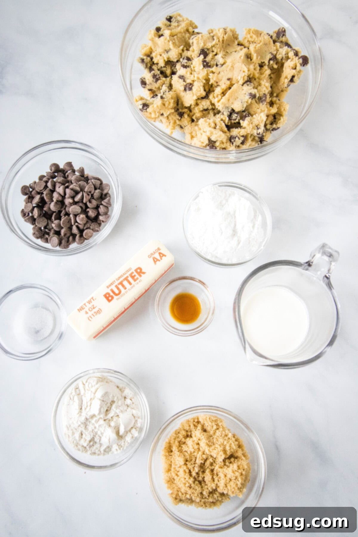 Chocolate Chip Cookie Dough Stuffed Cookies 2 cookie dough sandwich cookies ingredients