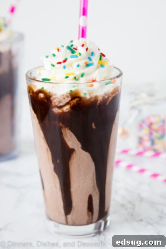 Decadent Chocolate Milkshake Delight 2 Homemade chocolate milkshakes are the ultimate customizable treat for any time of year!