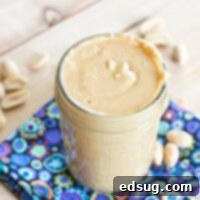 Crafting Your Own Peanut Butter 3 Homemade peanut butter in a jar, featured in recipe card