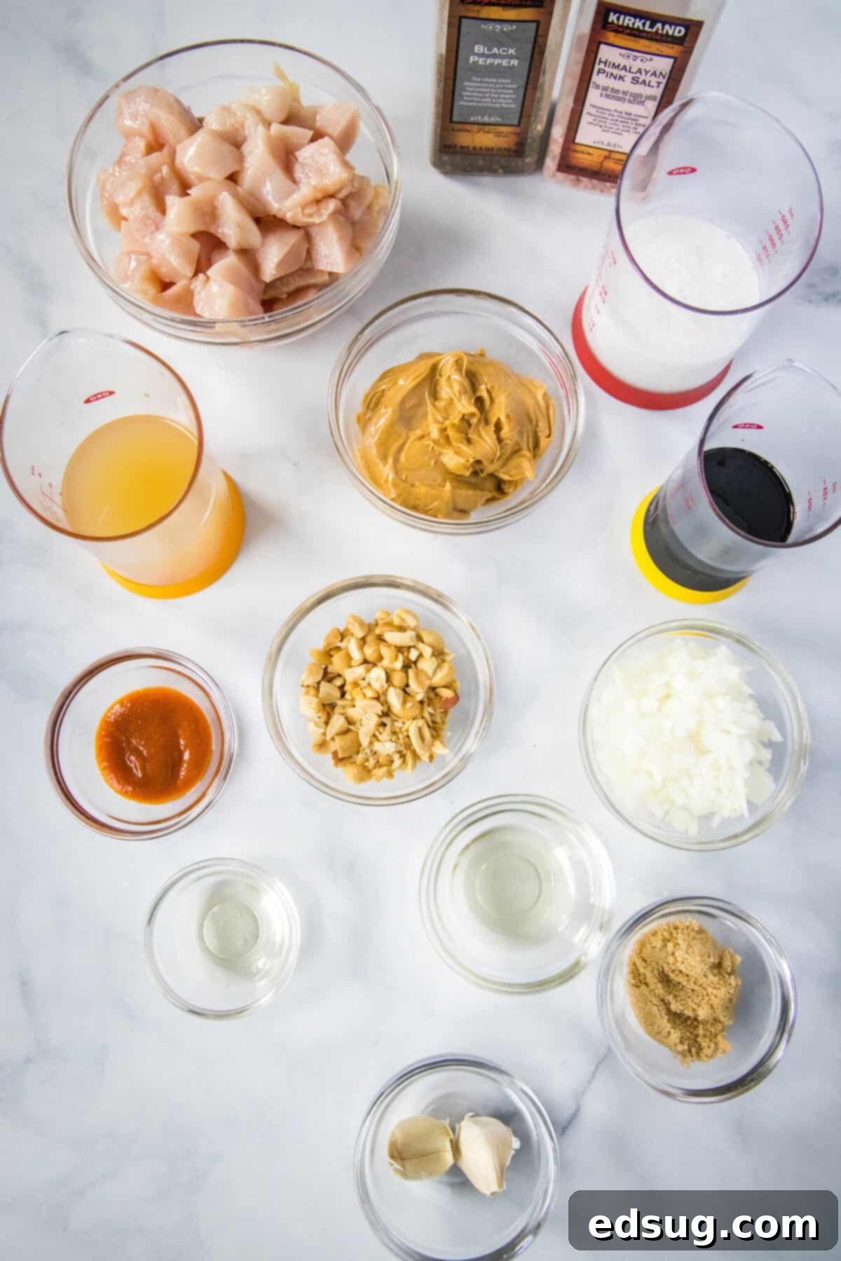 chicken satay stir fry ingredients