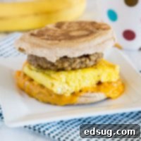 A sandwich on a plate, with Sausage