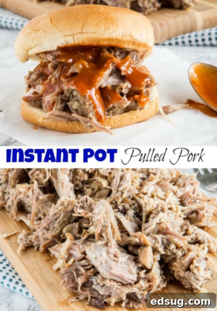 A beautifully presented pulled pork sandwich sitting on a rustic wooden table