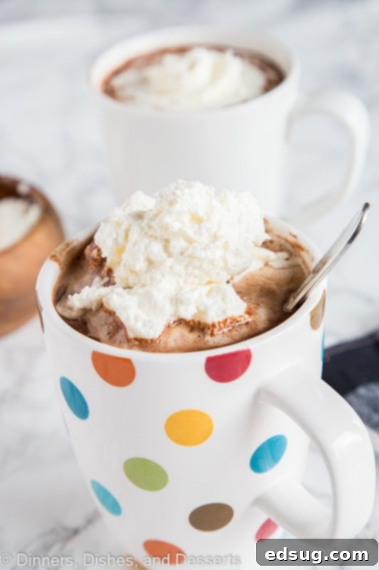 Decadent French Hot Chocolate 4 A cup hot chocolate, with Chocolate and Hot chocolate