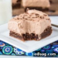 Decadent Chocolate Mousse Brownies 6 Chocolate Mousse Brownies