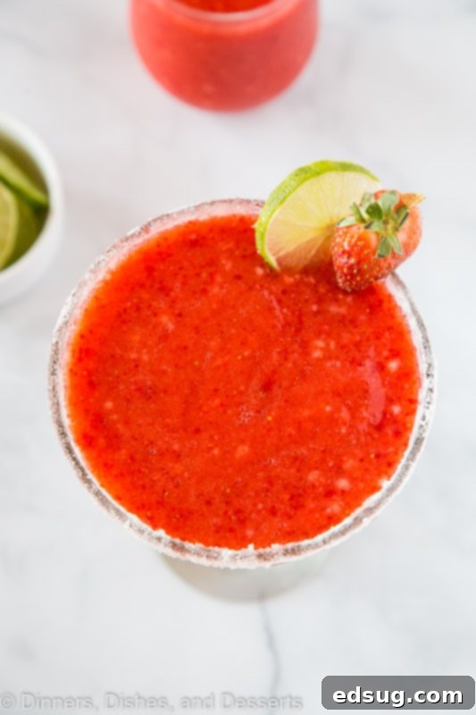 Frozen Margarita from the top